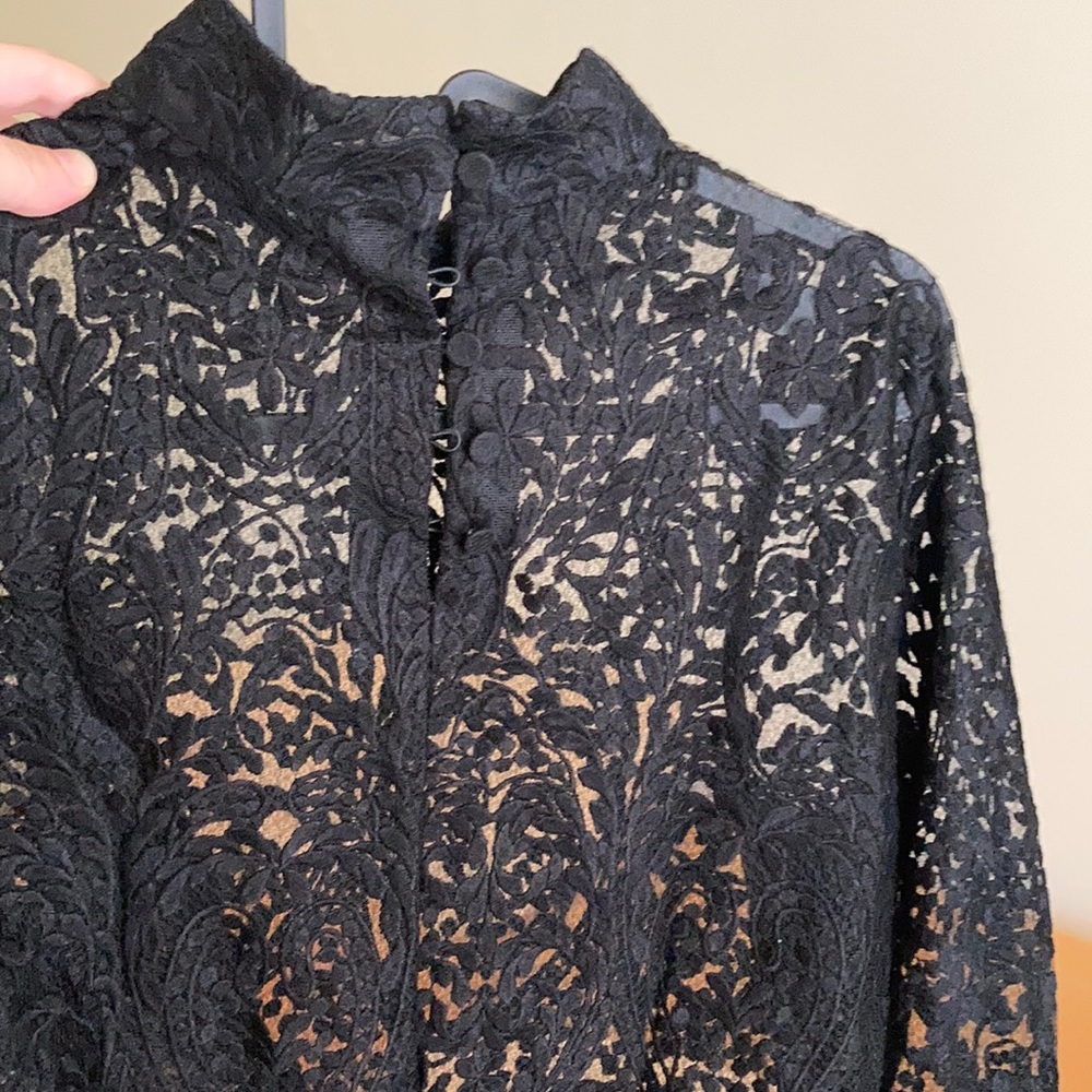 Lace Black Blouse